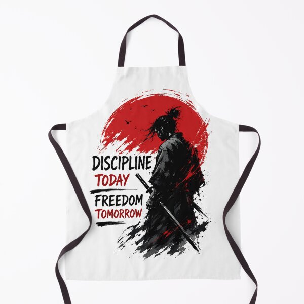 Item preview, Discipline Today Freedom Tomorrow Samurai Quote designed and sold by Jaideep Walia.