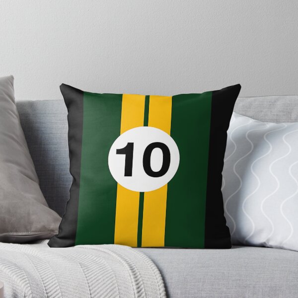Item preview, British Racing Green And Yellow Racing Stripes designed and sold by TashaDorga.