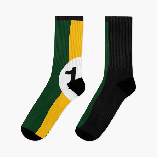 Item preview, British Racing Green And Yellow Racing Stripes designed and sold by TashaDorga.
