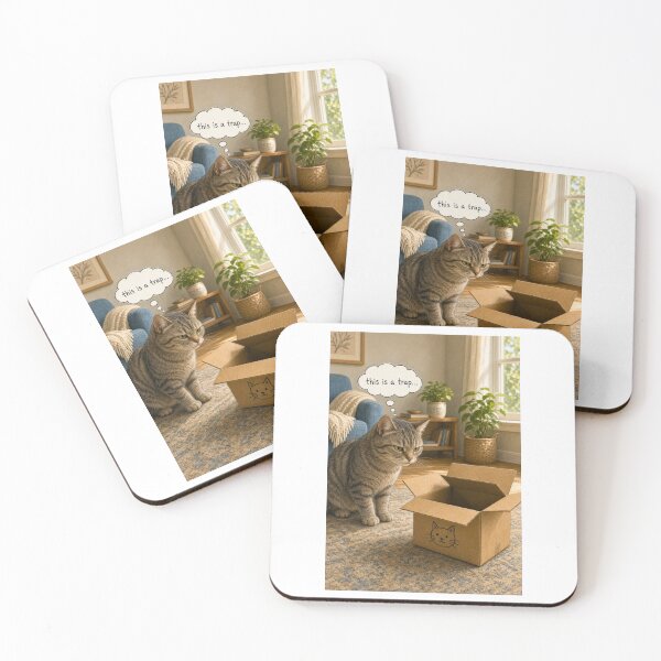 Item preview, これは罠だ…猫 designed and sold by nyankojikan.