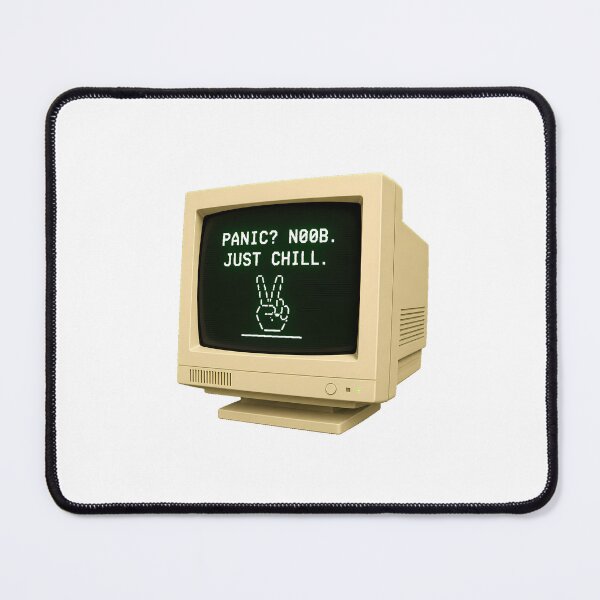 Item preview, Panic Noob Just Chill ASCII CRT Monitor Geek designed and sold by chattsuede.