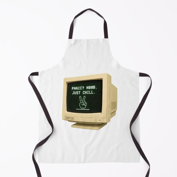 Item preview, Panic Noob Just Chill ASCII CRT Monitor Geek designed and sold by chattsuede.