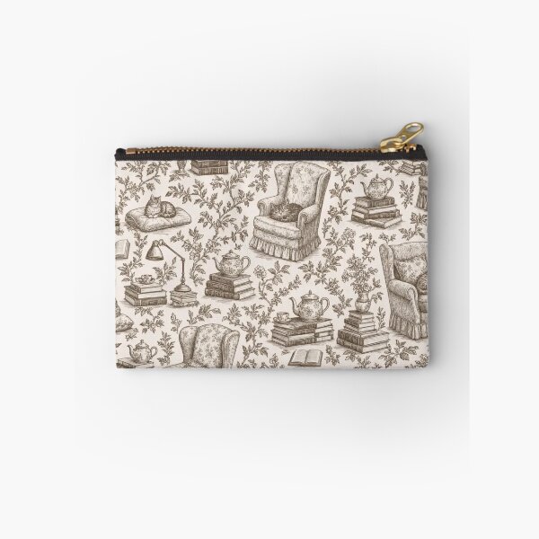 Item preview, Cozy Reading Nook Toile Seamless Pattern | Vintage Cozy Reading Toile Repeat designed and sold by StickyGuys.