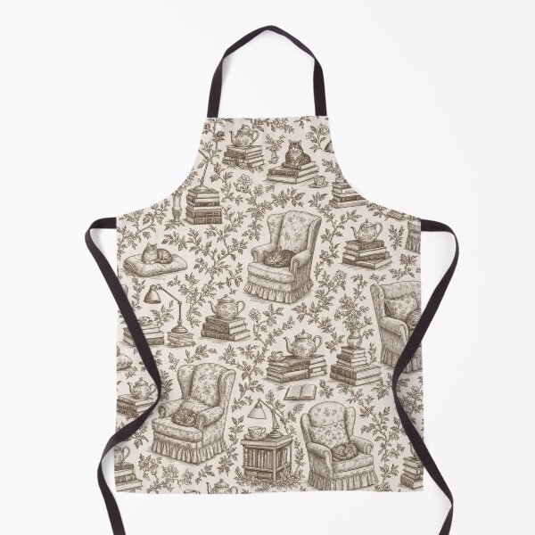 Item preview, Cozy Reading Nook Toile Seamless Pattern | Vintage Cozy Reading Toile Repeat designed and sold by StickyGuys.