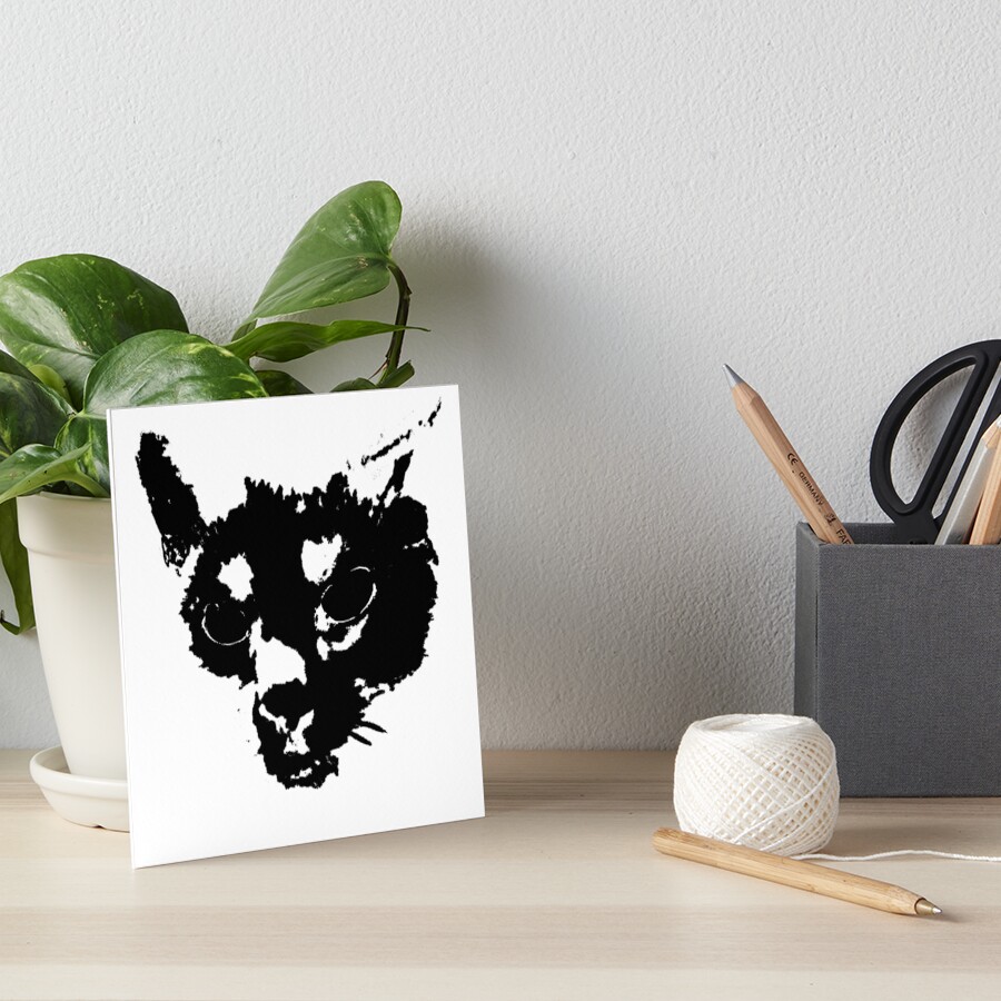 MInki's Angry Art Board Print