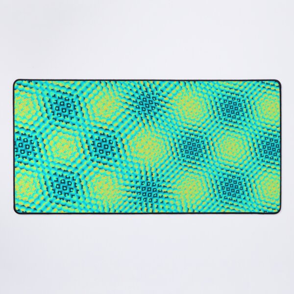 Item preview, Retro Honeycomb Sky Blue Pattern designed and sold by Shy Fractal Designs.