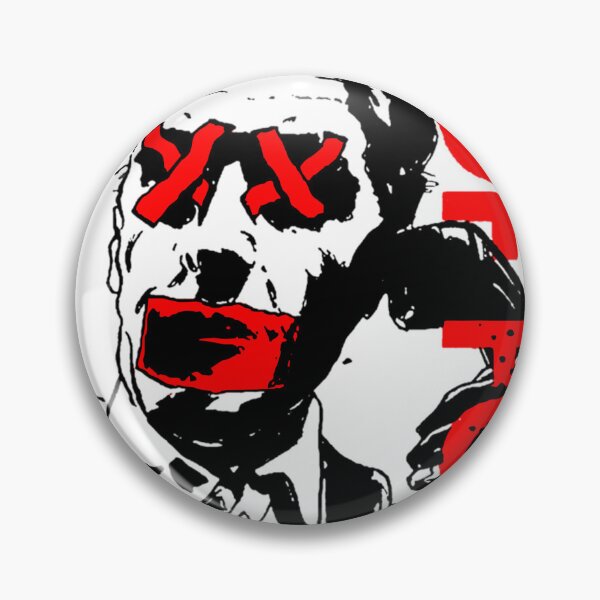 Item preview, Red Typography Post Punk Man Silhouette designed and sold by AbsurdVibes.