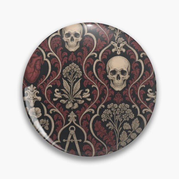 Item preview, Anatomy Library Damask Seamless Pattern | Vintage Bookish Dark Academia Toile Repeat designed and sold by StickyGuys.