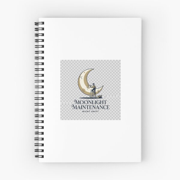 Item preview, Moonlight Maintenance Funny Minimalist Lunar Design designed and sold by ImagineDraws.