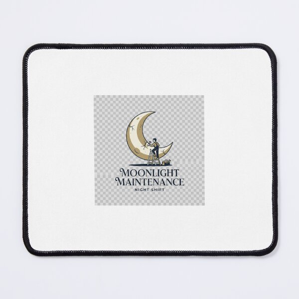 Item preview, Moonlight Maintenance Funny Minimalist Lunar Design designed and sold by ImagineDraws.