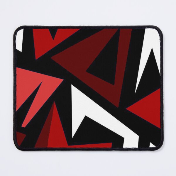 Item preview, Red and Black Urban Camo Abstract Shapes Art designed and sold by Jimakmo.