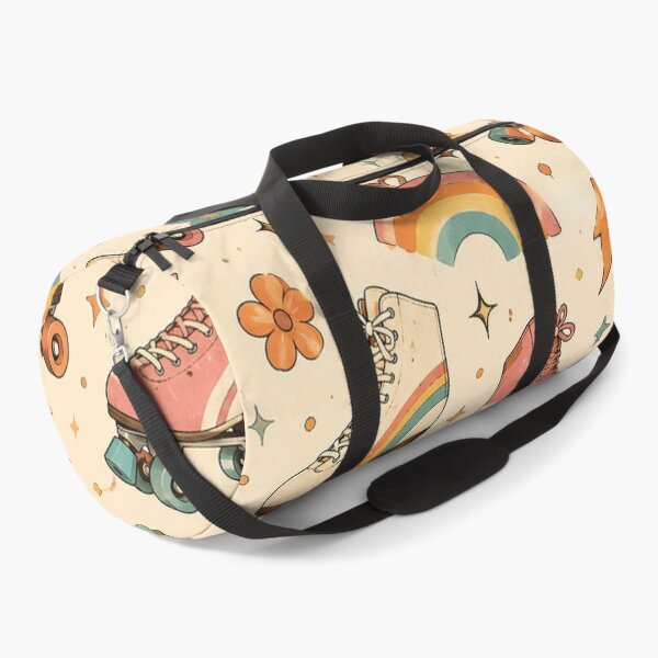 Item preview, Retro Roller Skates Vintage 70s 80s Roller Disco Pattern designed and sold by RJACreative.