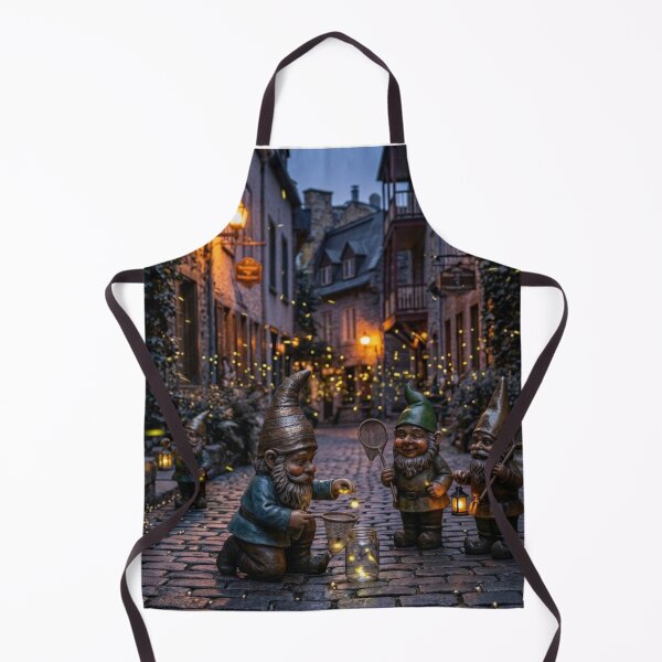 Item preview, Wroclaw Gnomes Catching Fireflies designed and sold by Purrfecta.