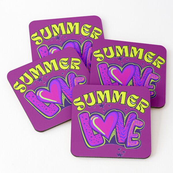 Item preview, Summer Love Cute Retro Purple Heart  designed and sold by Lovemountain.