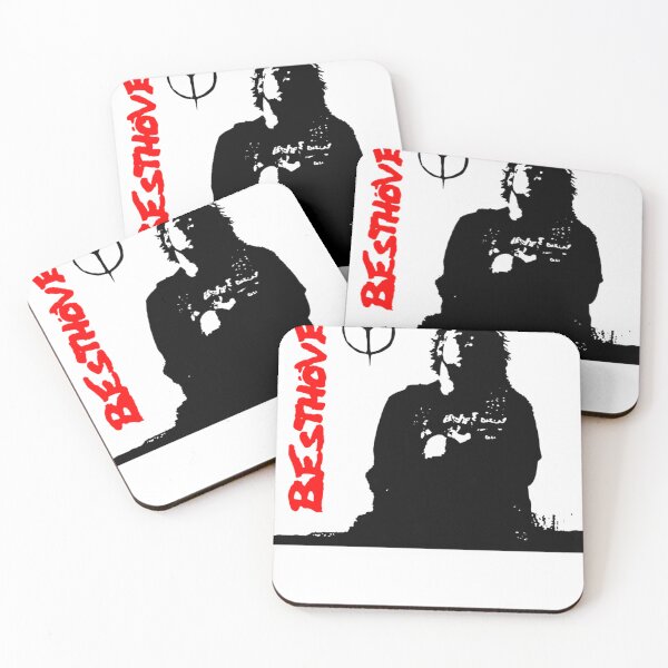Item preview, Red Typography Crust Punk Silhouette Black designed and sold by ChromeStreet.