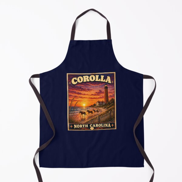 Item preview, Corolla Beach North Carolina Vintage Coastal Travel Poster/Round Sticker designed and sold by Swanny's Custom T-shirt and Gift Designs.