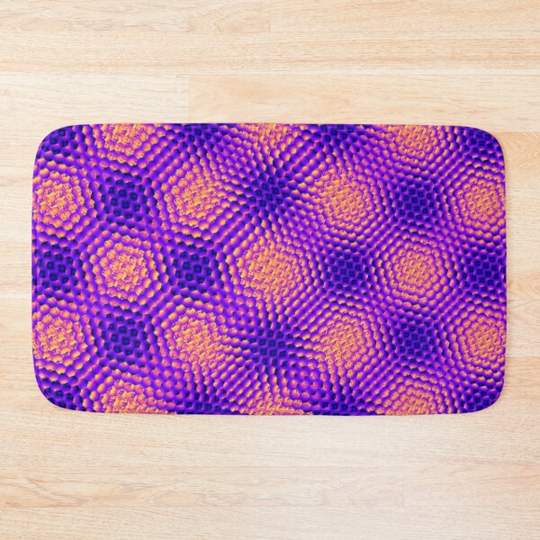Artikelvorschau, Retro-Wabenmuster in Lila entworfen und verkauft von Shy Fractal Designs.