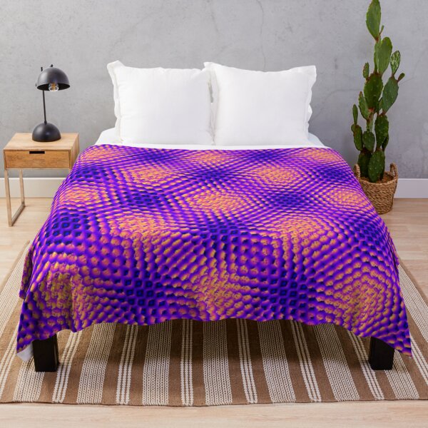 Item preview, Retro Honeycomb Purple Pattern designed and sold by Shy Fractal Designs.