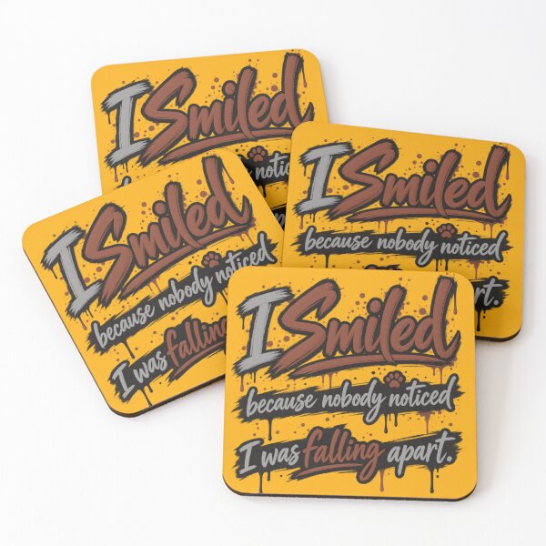 Item preview, I Smiled While Falling Apart designed and sold by Grump and Co.