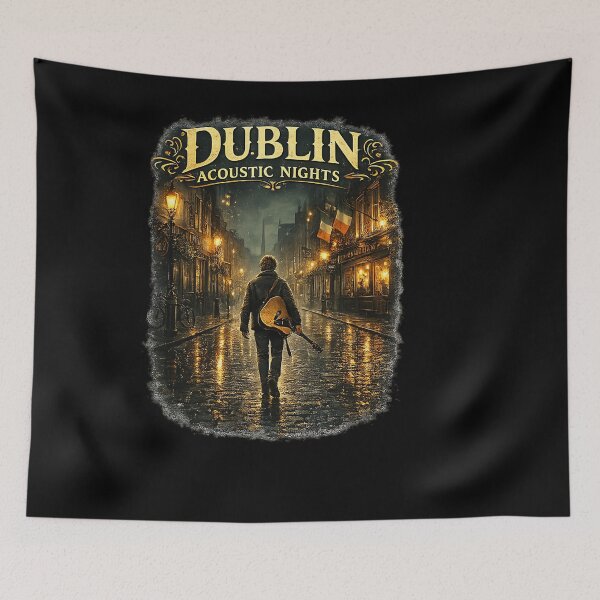 Item preview, Dublin Acoustic Nights Irish Folk Music Art designed and sold by HaytamShop.