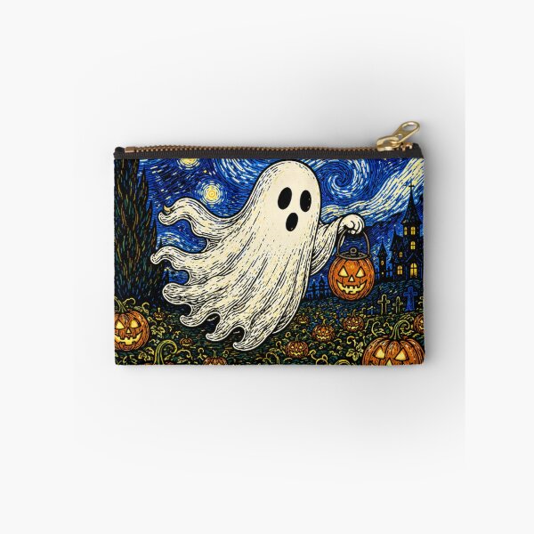Item preview, Starry Night Halloween Ghost with Jack-O'-Lantern,so cute halloween with ghost designed and sold by AddieBlu.