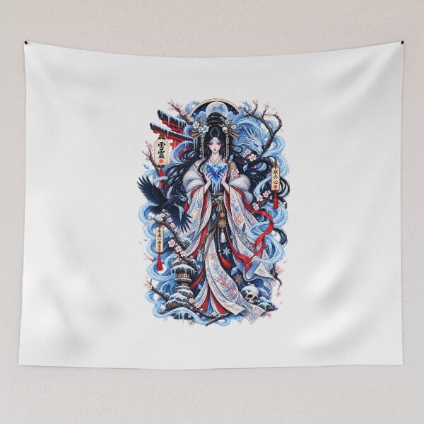 Item preview, The Forgotten Promise | Japanese Ukiyo-e Snow Spirit designed and sold by Substance_life.