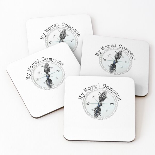 Item preview, Morel Compass Mushroom Humor for Mycologists designed and sold by TrndSttr.