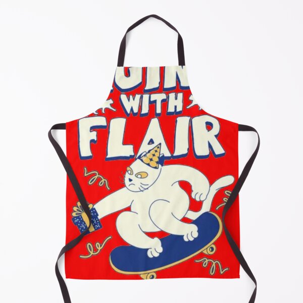 Item preview, Aging With Flair And Maybe Back Pain - Skateboarding Birthday Cat designed and sold by GenZFashion000.