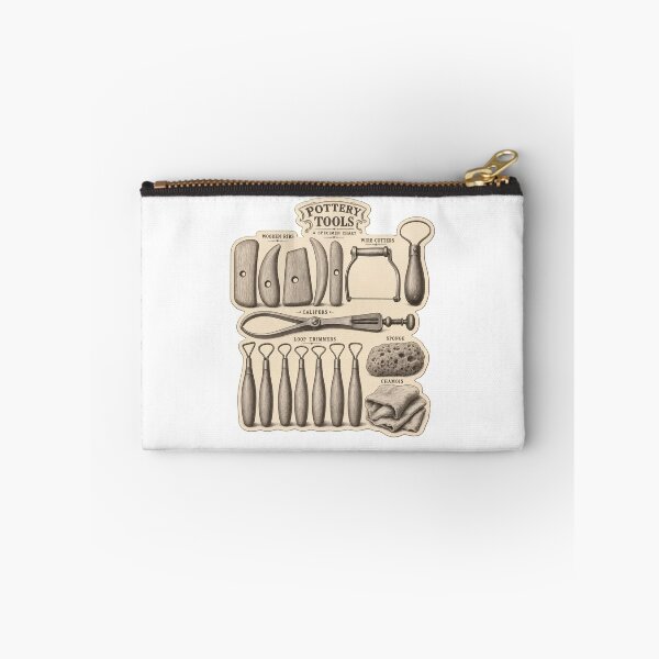 Item preview, Potter's Tool Chart | Vintage Pottery Tools Ceramicist Dark Academia Print designed and sold by StickyGuys.