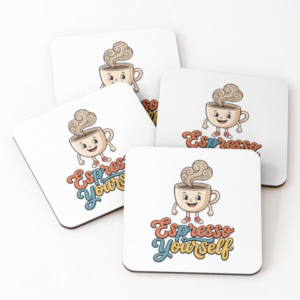 Item preview, Cute Retro Cartoon Espresso Yourself Coffee Cup designed and sold by pattman.