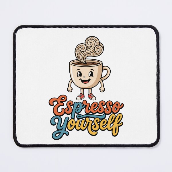Item preview, Cute Retro Cartoon Espresso Yourself Coffee Cup designed and sold by pattman.