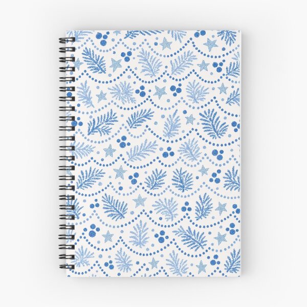 Item preview, Polish Pottery Christmas Seamless Pattern | Boleslawiec Blue and White Folk Ceramic designed and sold by StickyGuys.
