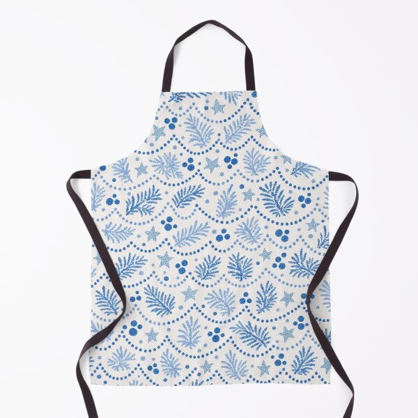 Item preview, Polish Pottery Christmas Seamless Pattern | Boleslawiec Blue and White Folk Ceramic designed and sold by StickyGuys.