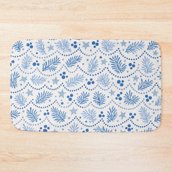 Item preview, Polish Pottery Christmas Seamless Pattern | Boleslawiec Blue and White Folk Ceramic designed and sold by StickyGuys.