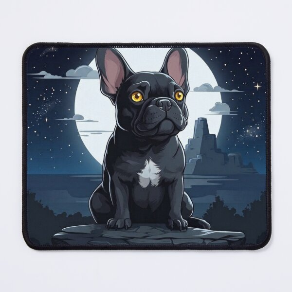 Item preview, French Bulldog Under Full Moon Starry Night designed and sold by PinkGothica.