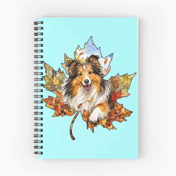 Item preview, Fall Sheltie Shetland Sheepdog Playing In Autumn Leaves designed and sold by Lion and Lamb Design.