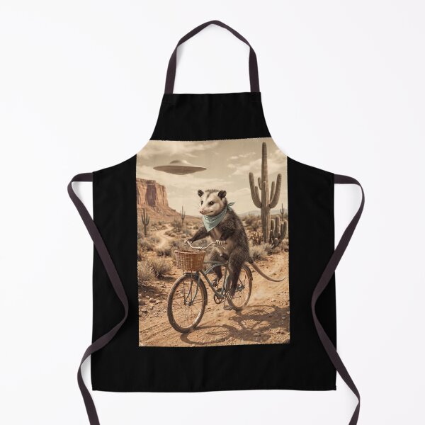 Item preview, Opossum Riding Bike Wild West Western UFO Animal Lover designed and sold by dian-rody-crest.