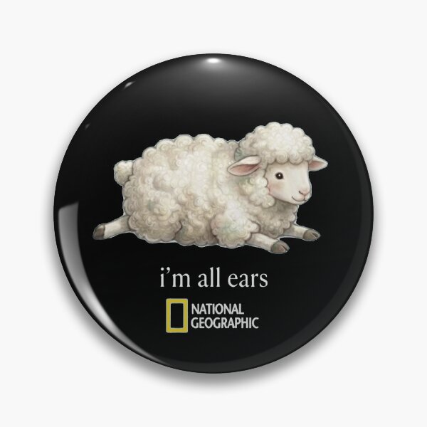 Item preview, National Geographic Sheep I'm All Ears Wildlife Graphic T-Shirt Nature Tee designed and sold by Doptlavia.