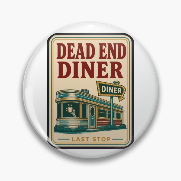Item preview, Dead End Diner Vintage Matchbook | Retro Roadside Diner Matchbook Art Spooky designed and sold by StickyGuys.