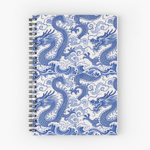 Item preview, Chinese Porcelain Dragon Seamless Pattern | Blue and White Cobalt Porcelain designed and sold by StickyGuys.