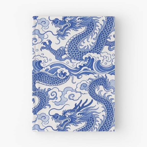 Item preview, Chinese Porcelain Dragon Seamless Pattern | Blue and White Cobalt Porcelain designed and sold by StickyGuys.