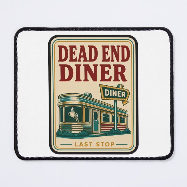 Item preview, Dead End Diner Vintage Matchbook | Retro Roadside Diner Matchbook Art Spooky designed and sold by StickyGuys.