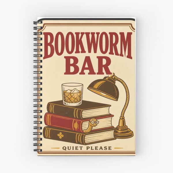 Item preview, Bookworm Bar Vintage Matchbook | Retro Book Lover Matchbook Art Reading Gift designed and sold by StickyGuys.
