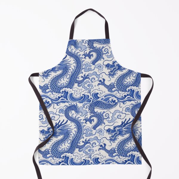Item preview, Chinese Porcelain Dragon Seamless Pattern | Blue and White Cobalt Porcelain designed and sold by StickyGuys.