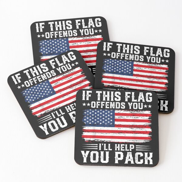 Item preview, Patriotic Fourth of July Store If This Offends You I'll Help You Pack USA American Flag designed and sold by forthelovat12.