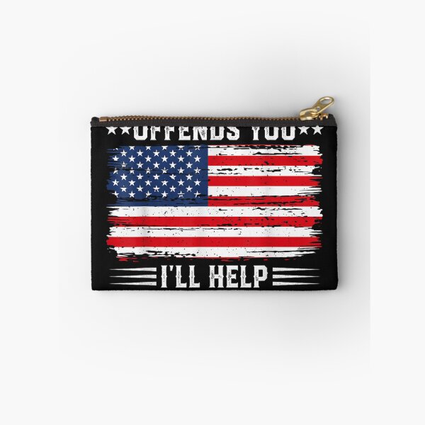 Item preview, Patriotic Fourth of July Store If This Offends You I'll Help You Pack USA American Flag designed and sold by forthelovat12.
