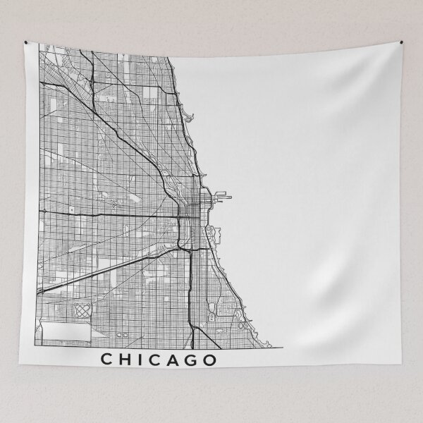 Item preview, Chicago Vintage City Map designed and sold by BoringClothes .