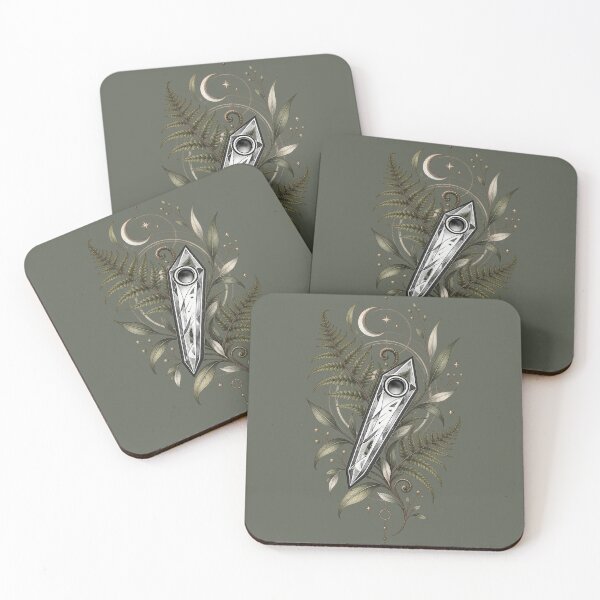 Item preview, Fern Whisper Minimal Botanical Crystal Art designed and sold by StoneOak.