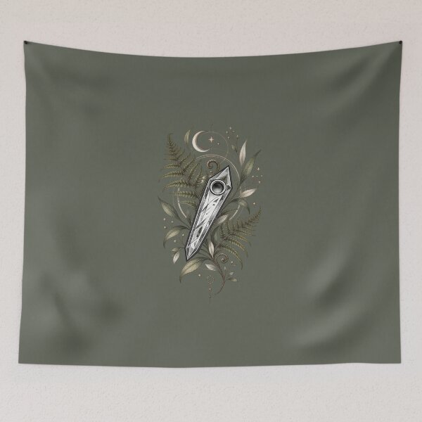 Item preview, Fern Whisper Minimal Botanical Crystal Art designed and sold by StoneOak.