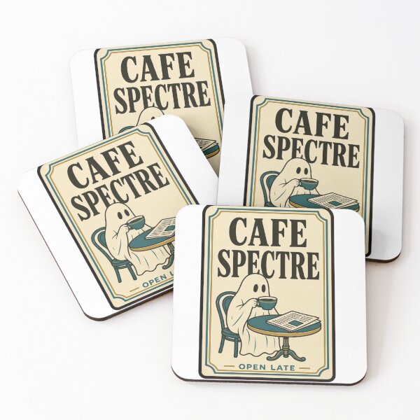 Item preview, Cafe Spectre Vintage Matchbook | Retro Ghost Coffee Matchbook Art Halloween designed and sold by StickyGuys.